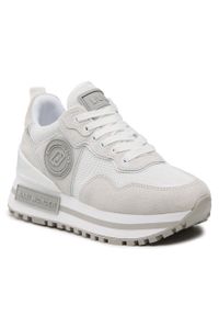 Sneakersy Liu Jo Maxi Wonder 52 BA3085 PX027 White 01111. Kolor: szary. Materiał: zamsz, skóra