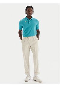 Kappa Polo Logo Sharas Mss 302B3D0 Turkusowy Regular Fit. Typ kołnierza: polo. Kolor: turkusowy. Materiał: bawełna #3