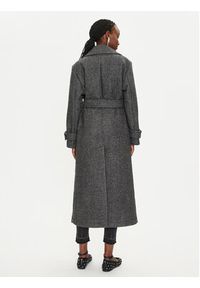 Pinko - PINKO Płaszcz wełniany Calice 104041 A23R I75 Szary Regular Fit. Kolor: szary. Materiał: wełna #3