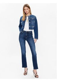 Guess Kurtka jeansowa Layla W3RN28 D4H77 Granatowy Slim Fit. Kolor: niebieski. Materiał: jeans, bawełna