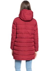 Wrangler - DAMSKA KURTKA ZIMOWA WRANGLER LONG PUFFER RUMBA RED W4Q4VJR05. Sezon: zima #6