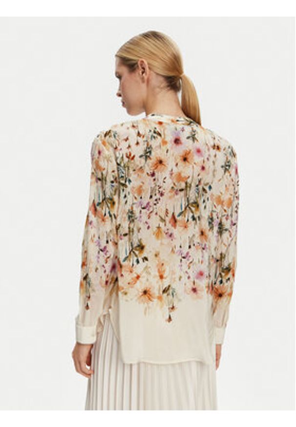 Luisa Spagnoli Koszula Baronessa 541745 Beżowy Regular Fit. Kolor: beżowy. Materiał: jedwab