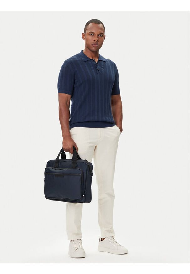 TOMMY HILFIGER - Tommy Hilfiger Torba na laptopa Th Repreve Computer Bag AM0AM13466 Granatowy. Kolor: niebieski. Materiał: materiał