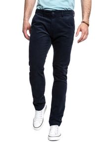 Lee - LEE SPODNIE MĘSKIE CHINO DARK MARINE L768WJ21. Materiał: materiał. Styl: marine