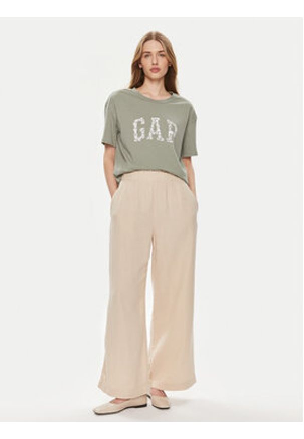 GAP - Gap T-Shirt 875093-00 Zielony Relaxed Fit. Kolor: zielony. Materiał: bawełna