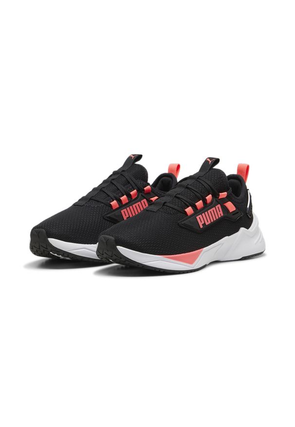 Puma - Buty do biegania unisex Retaliate 3 PUMA Black White Sunset Glow Pink. Kolor: wielokolorowy, różowy, czarny, biały