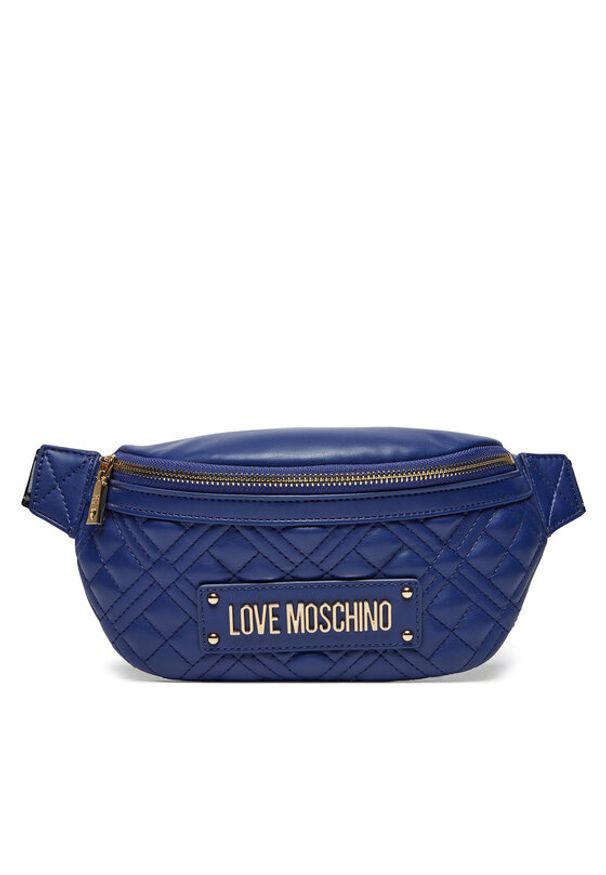 Love Moschino - LOVE MOSCHINO Saszetka nerka JC4003PP0LLA0750 Granatowy. Kolor: niebieski. Materiał: skóra