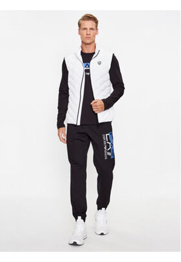 EA7 Emporio Armani Kamizelka 8NPQ02 PNE1Z 1100 Biały Regular Fit. Kolor: biały. Materiał: syntetyk