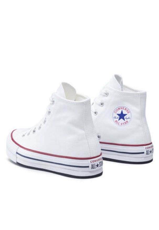 Converse Trampki Chuck Taylor All Star Eva Lift Hi 272856C Biały. Kolor: biały. Materiał: materiał