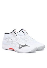 Mizuno Buty halowe Lightning Select Mid V1GA2675 Biały. Kolor: biały. Materiał: materiał #2