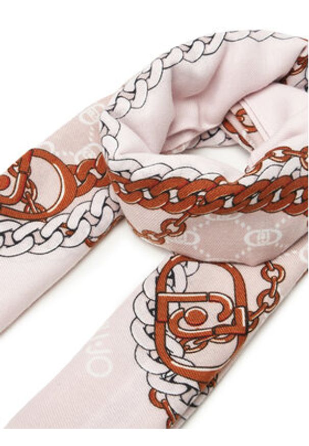 Liu Jo Chusta Ecs Foulard Logo Me 2F5073 T0300 Różowy. Kolor: różowy. Materiał: poliester, materiał