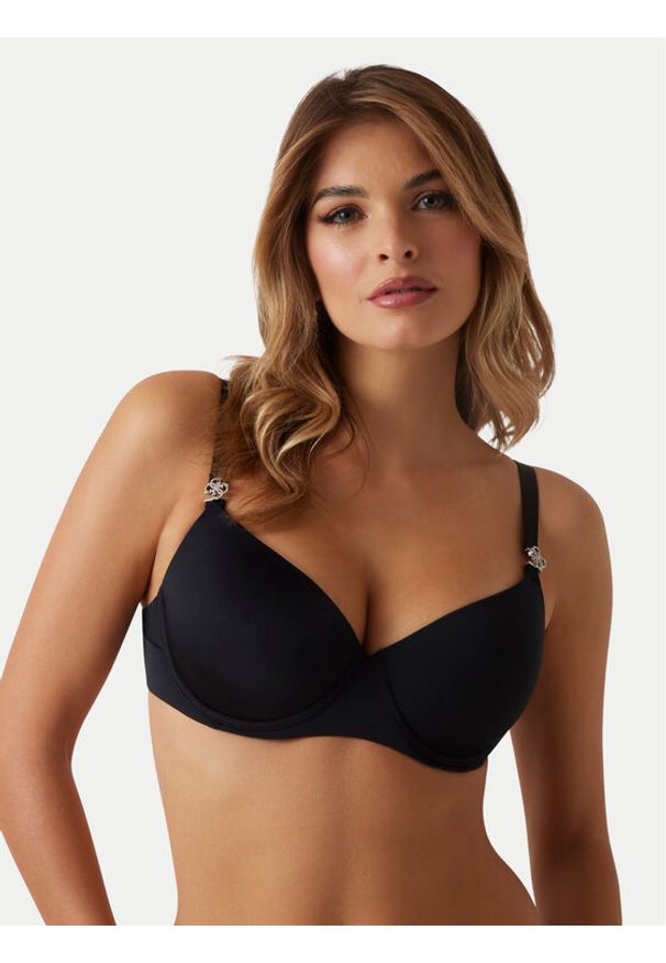 Guess Biustonosz z fiszbiną O5RC20 KCF20 Czarny. Kolor: czarny. Materiał: syntetyk