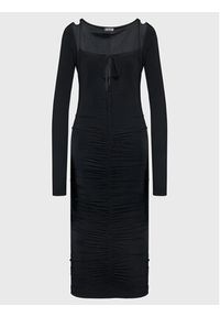 Versace Jeans Couture Sukienka koktajlowa Marika 73HAO922 Czarny Slim Fit. Kolor: czarny. Materiał: wiskoza. Styl: wizytowy