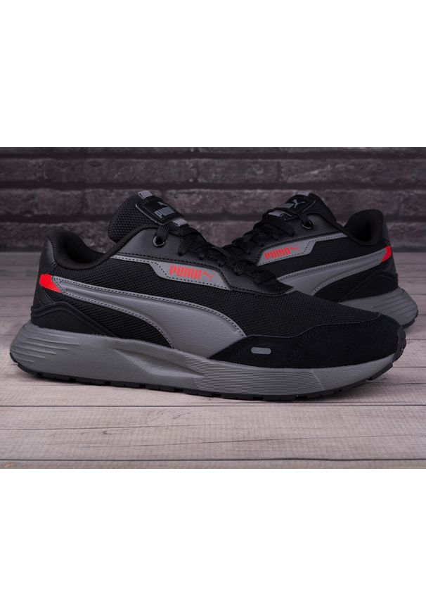 Buty Sportowe Męskie Puma Runtamed Plus. Kolor: czerwony, szary, wielokolorowy, czarny. Sport: bieganie