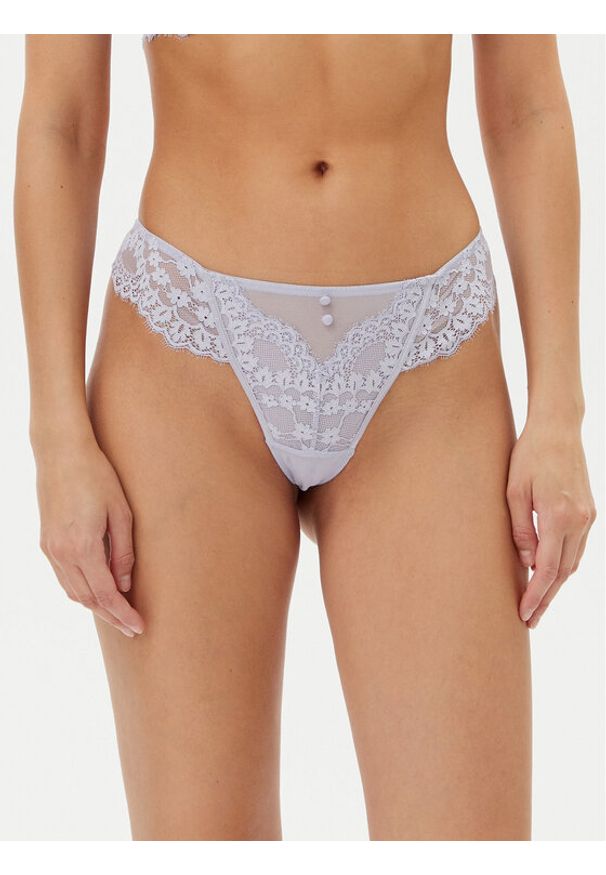 Hunkemöller Stringi Daisy 301149 Fioletowy. Kolor: fioletowy. Materiał: syntetyk