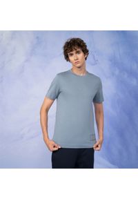 outhorn - T-shirt gładki męski. Okazja: na co dzień. Materiał: bawełna, jersey. Wzór: gładki. Styl: casual #8