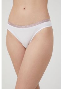 Emporio Armani Underwear stringi kolor biały. Kolor: biały