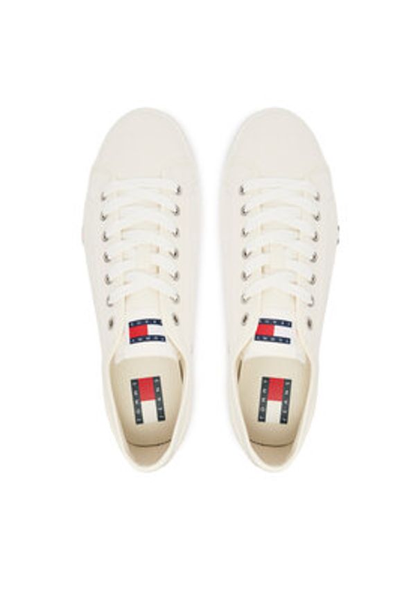 Tommy Jeans Tenisówki Archive Vulc Y2K EM0EM01674 Biały. Kolor: biały. Materiał: materiał
