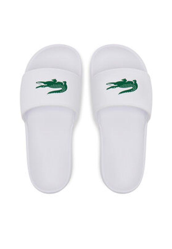 Lacoste Klapki Serve 0.0 7-49CFA0042 Biały. Kolor: biały. Materiał: skóra
