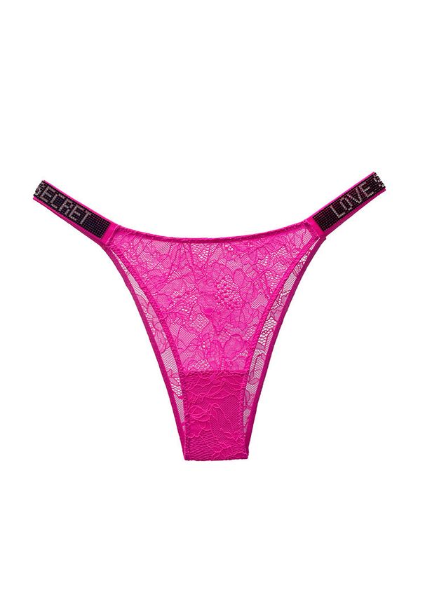 Intica - Stringi z szerokim paskiem i ozdobnymi detalami Rakita. Kolor: różowy. Materiał: materiał