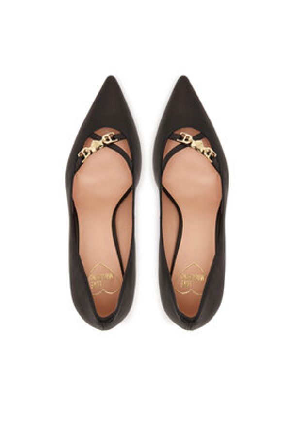 Love Moschino - LOVE MOSCHINO Czółenka JA10277G1NIA000040 Czarny. Kolor: czarny. Materiał: skóra. Obcas: na szpilce