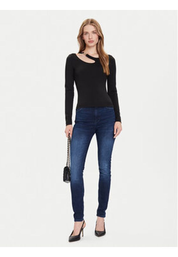 Guess Jeansy W5BA46 D0791 Niebieski Skinny Fit. Kolor: niebieski