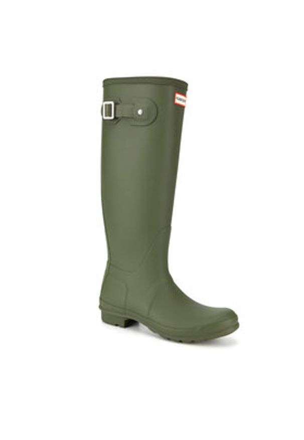Hunter Kalosze WFT1000RMA-OVL Khaki. Kolor: brązowy. Materiał: kauczuk