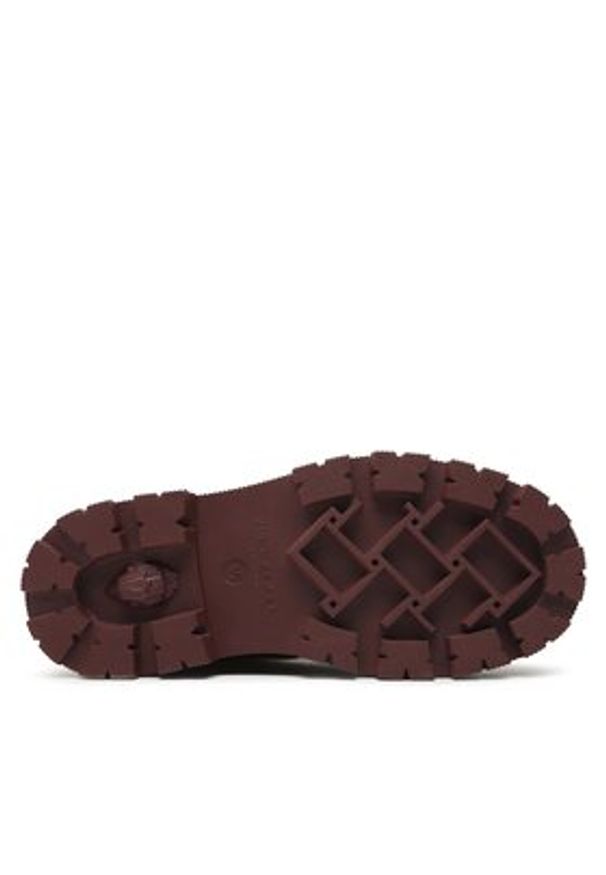 Kurt Geiger Botki London Chelsea 9353754109 Bordowy. Kolor: czerwony. Materiał: skóra