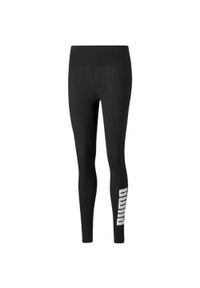 Puma - Legginsy Damskie Logo Power. Kolor: czarny. Sport: turystyka piesza