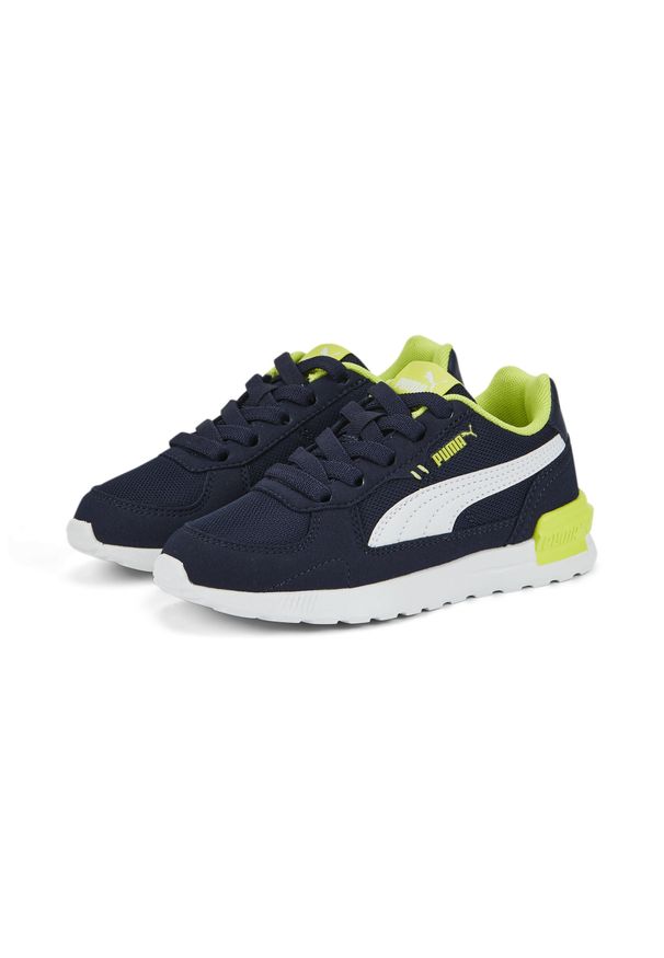 Buty dla dzieci Puma Graviton AC PS. Okazja: na co dzień. Kolor: niebieski. Sport: bieganie