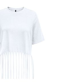 only - ONLY T-Shirt Zinna 15325262 Biały Regular Fit. Kolor: biały. Materiał: bawełna #6