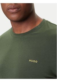 Hugo - HUGO T-Shirt Dero222 50466158 Zielony Regular Fit. Kolor: zielony. Materiał: bawełna #4