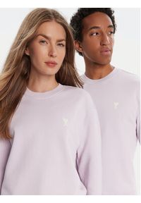 AMI PARIS - AMI Paris Bluza HSW060.730 Fioletowy Regular Fit. Kolor: fioletowy. Materiał: bawełna #5