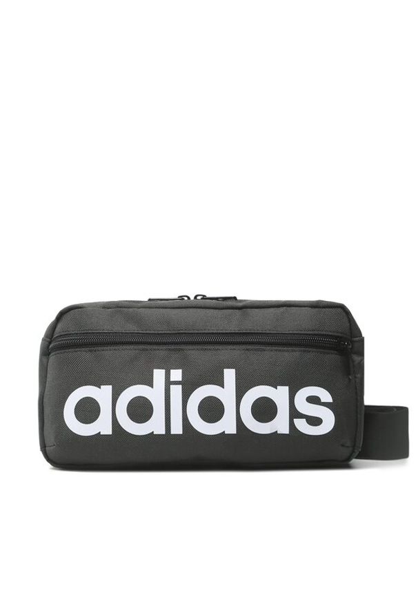 Adidas - adidas Saszetka nerka Linear Bum Bag HT4739 Szary. Kolor: czarny