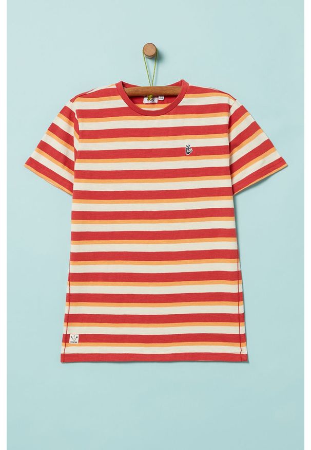 OVS - T-shirt dziecięcy 146-170 cm. Okazja: na co dzień. Kolor: czerwony. Materiał: bawełna, dzianina. Styl: casual