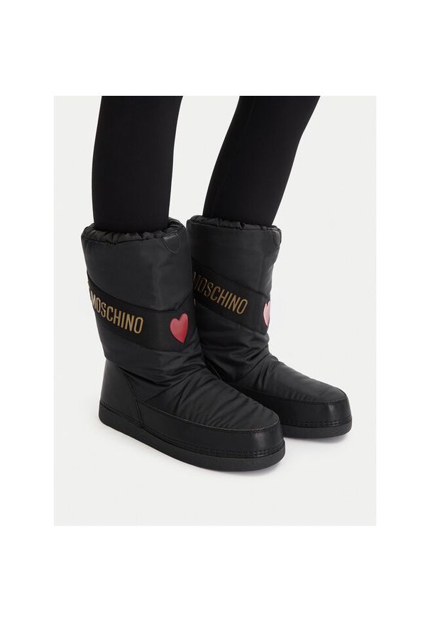 Love Moschino - Śniegowce LOVE MOSCHINO. Kolor: czarny