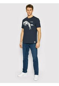 Wrangler - WRANGLER TEXAS SLIM MĘSKIE SPODNIE JEANSOWE BLUE GAMBIT W12SLR29F