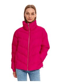 TOP SECRET - Krótka kurtka pikowana. Kolor: różowy. Materiał: puch. Długość: krótkie. Sezon: jesień #4