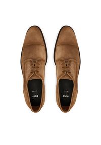 BOSS Półbuty Derrek 50562216 Brązowy. Kolor: brązowy. Materiał: zamsz, skóra #5