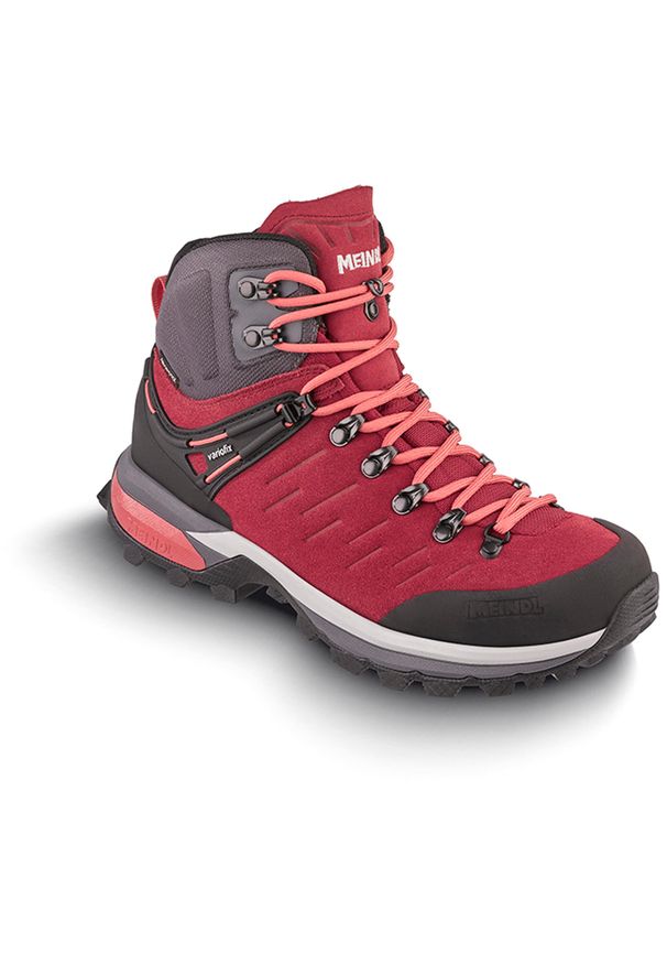 Buty trekkingowe damskie MEINDL Milford Lady GTX z membraną Gore-tex. Kolor: czerwony. Styl: sportowy