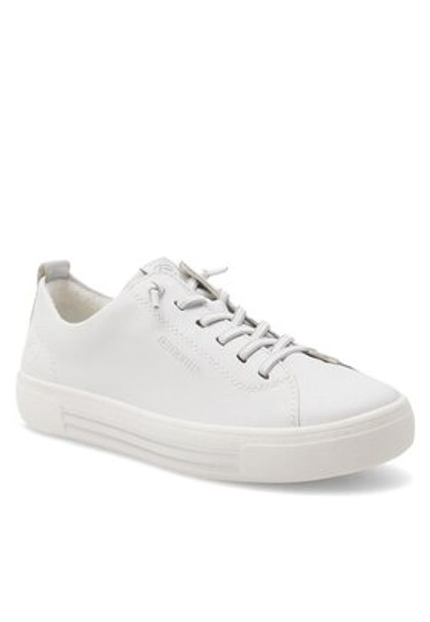 Remonte Sneakersy D0913-80 Biały. Kolor: biały. Materiał: skóra