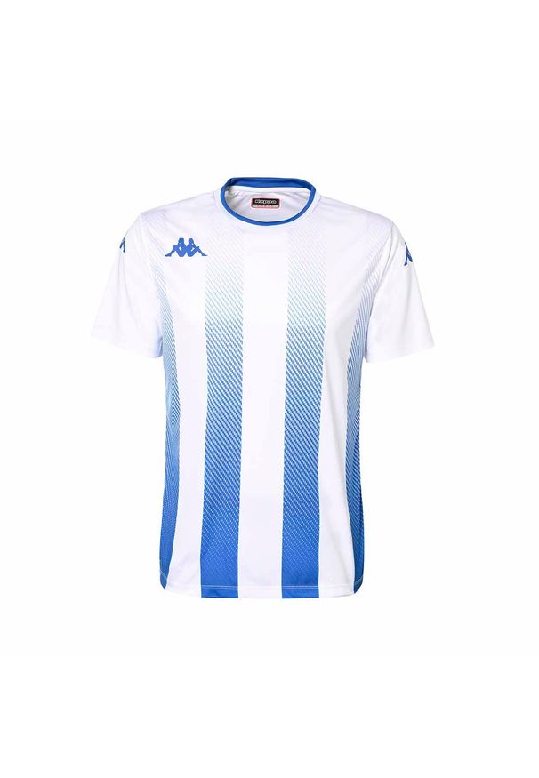 Jersey Kappa Bugo. Kolor: wielokolorowy, niebieski, biały. Materiał: jersey. Sport: piłka nożna