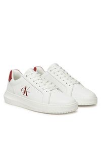 Calvin Klein Jeans Sneakersy Chunky Cupsole Monologo YM0YM01317 Biały. Kolor: biały. Materiał: skóra #5