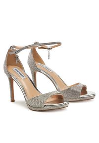 Steve Madden Sandały Evers-R SM11003541 Srebrny. Kolor: srebrny. Materiał: materiał #3