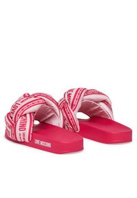 Love Moschino - LOVE MOSCHINO Klapki JA28312G0MIW360A Różowy. Kolor: różowy. Materiał: materiał #5