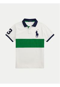 Polo Ralph Lauren Polo 710969619001 Biały Custom Slim Fit. Typ kołnierza: polo. Kolor: biały. Materiał: bawełna #5