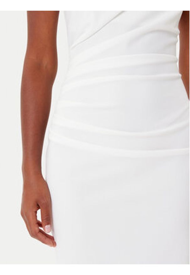 Rinascimento Sukienka koktajlowa CFC0125334003 Biały Slim Fit. Kolor: biały. Materiał: syntetyk. Styl: wizytowy