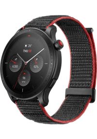 AMAZFIT - Smartwatch Amazfit GTR 4 Czarno-czerwony (W2166EU2N). Rodzaj zegarka: smartwatch. Kolor: wielokolorowy, czarny, czerwony