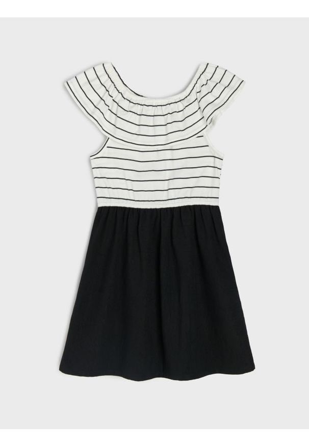 Sinsay - Sukienka z hiszpańskim dekoltem - wielobarwny