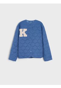 Sinsay - Kurtka pikowana - niebieski. Kolor: niebieski #1